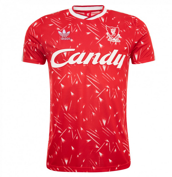 89-90 Liverpool Retro Home Kit Soccer Jersey